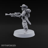 Beards Bristling, Rifles Humming Human Heavy Tesla Rifle Soldier D