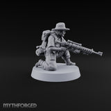 Beards Bristling, Rifles Humming Human Heavy Tesla Rifle Soldier F