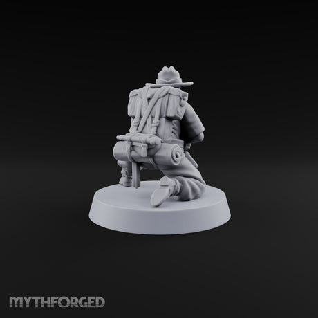 Beards Bristling, Rifles Humming Human Heavy Tesla Rifle Soldier F