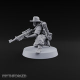 Beards Bristling, Rifles Humming Human Heavy Tesla Rifle Soldier F