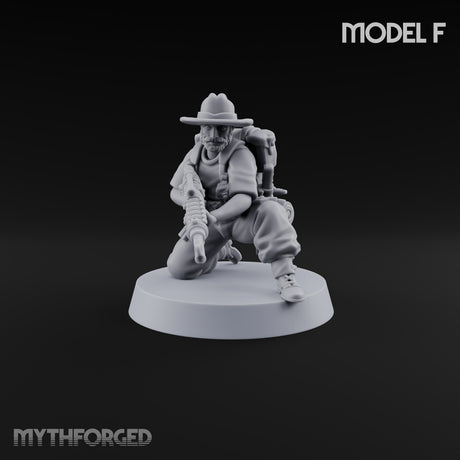 Beards Bristling, Rifles Humming Human Heavy Tesla Rifle Soldier F
