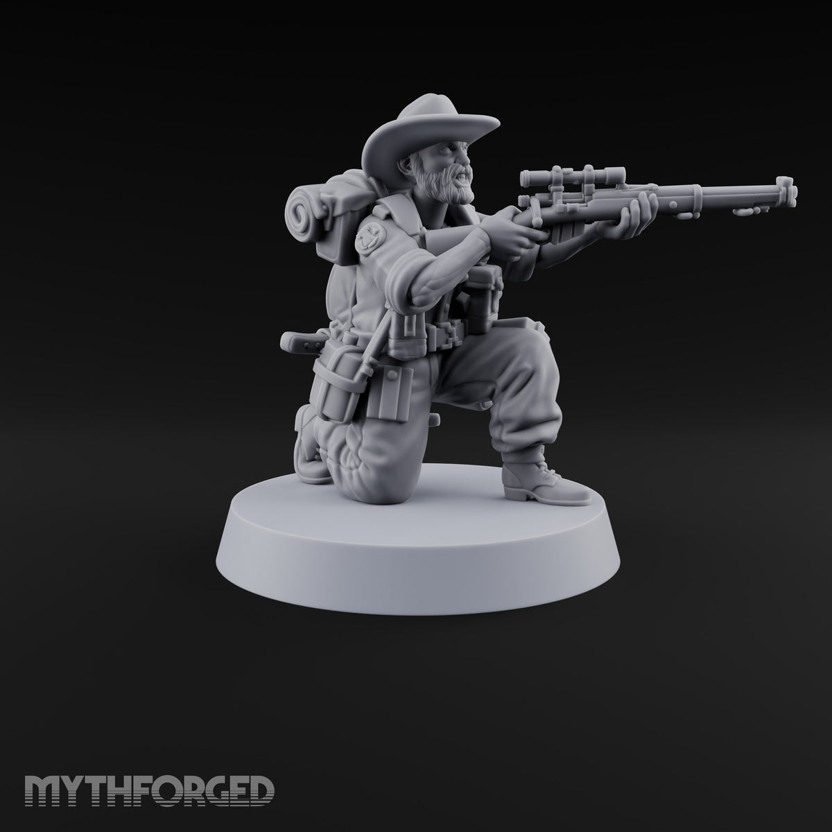 Aim High, Aim Low Human Bearded Sniper A