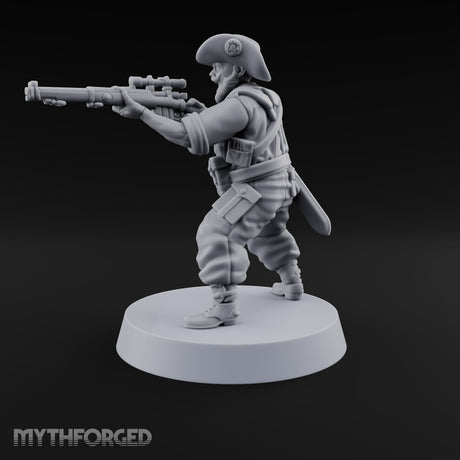 Aim High, Aim Low Human Bearded Sniper B