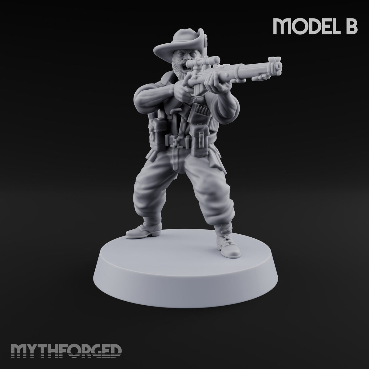 Aim High, Aim Low Human Bearded Sniper B