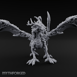 Wings Spread Wide Chinese Dragon Warlord Miniature for Dungeons and Dragons, Pathfinder or other TTRPGs