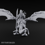 Wings Spread Wide Chinese Dragon Warlord Miniature for Dungeons and Dragons, Pathfinder or other TTRPGs