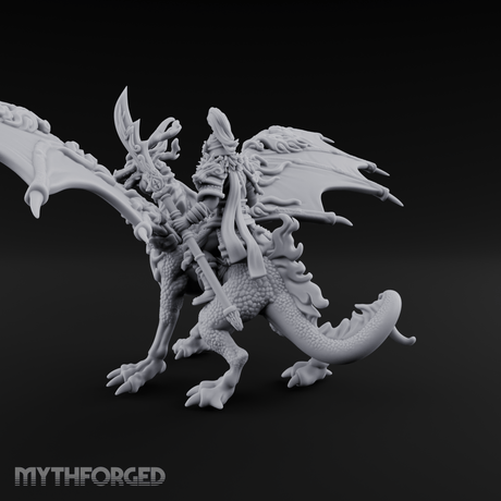Wings Spread Wide Chinese Dragon Warlord Miniature for Dungeons and Dragons, Pathfinder or other TTRPGs