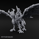 Wings Spread Wide Chinese Dragon Warlord Miniature for Dungeons and Dragons, Pathfinder or other TTRPGs