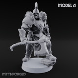 Skull Power Armored Space Warriors Miniature for Dungeons and Dragons, Pathfinder or other TTRPGs