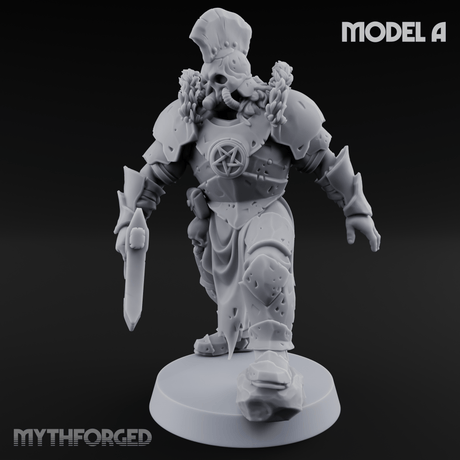 Skull Power Armored Space Warriors A Miniature for Dungeons and Dragons, Pathfinder or other TTRPGs