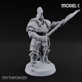 Skull Power Armored Space Warriors Miniature for Dungeons and Dragons, Pathfinder or other TTRPGs