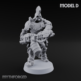 Skull Power Armored Space Warriors Miniature for Dungeons and Dragons, Pathfinder or other TTRPGs