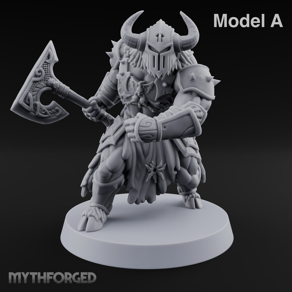 Heads Up, Gentlemen Minotaur Axe Warrior A