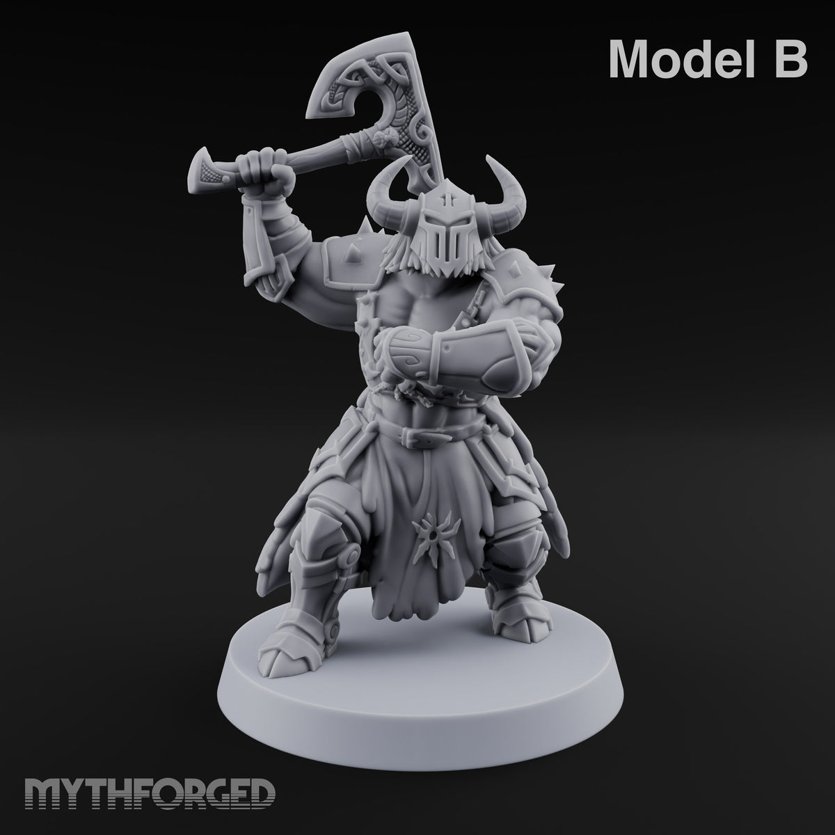 Heads Up, Gentlemen Minotaur Axe Warrior B