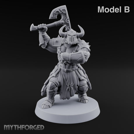 Heads Up, Gentlemen Minotaur Axe Warrior B