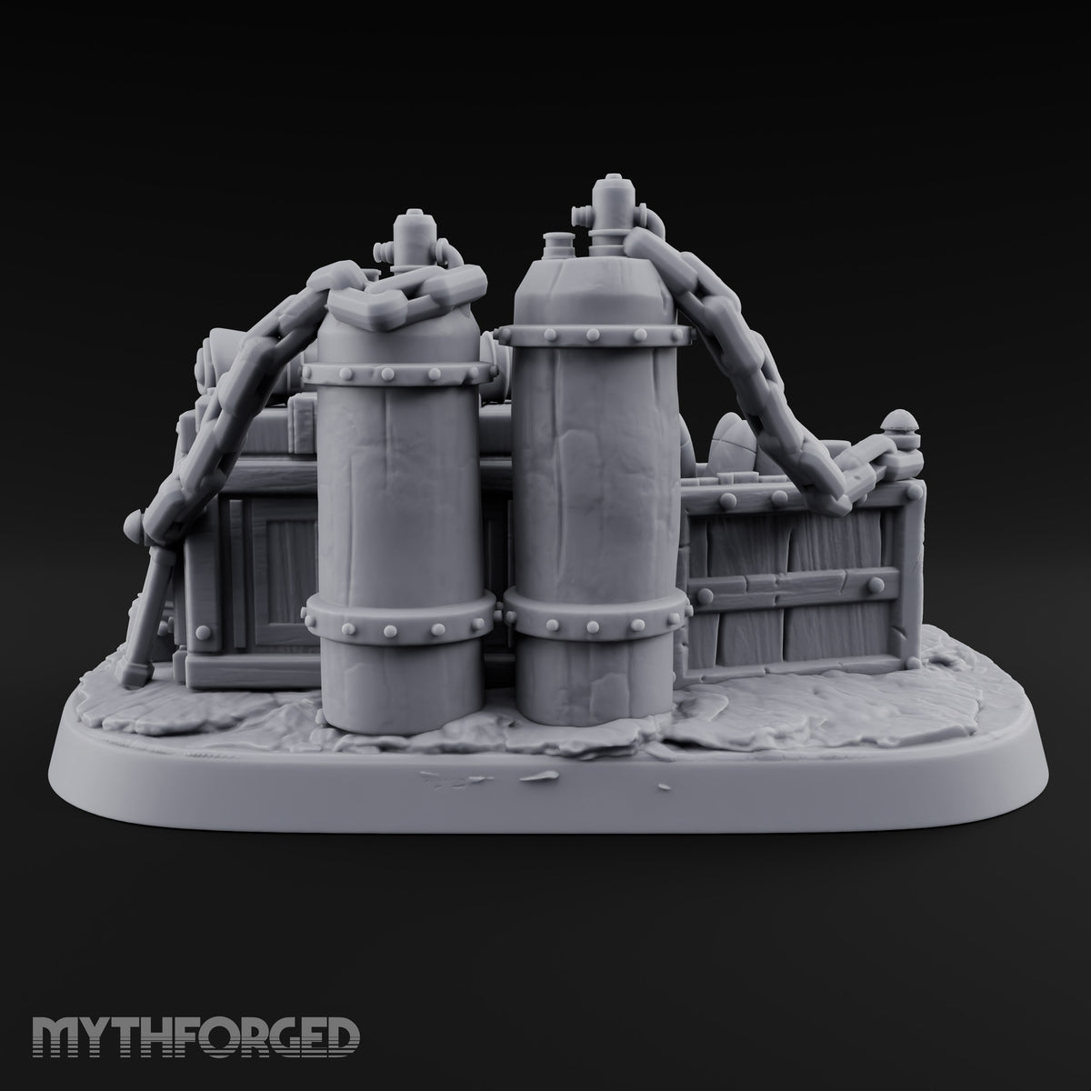 Everything Bolted Down Except Hope Industrial Battlefield Terrain Prop C