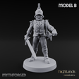 Plume Standing Proud Human Guards B Miniature for Dungeons and Dragons, Pathfinder or other TTRPGs