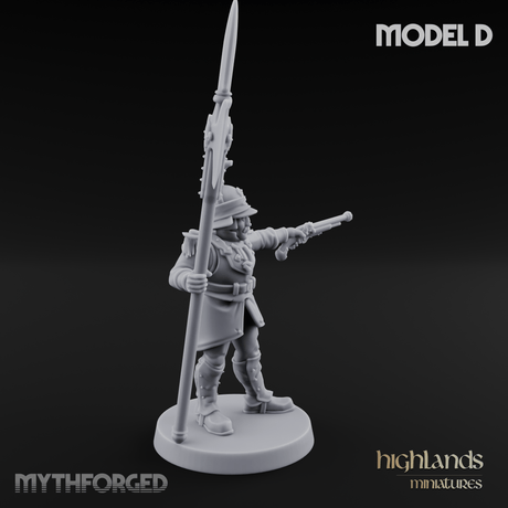 Plume Standing Proud Human Guards D Miniature for Dungeons and Dragons, Pathfinder or other TTRPGs