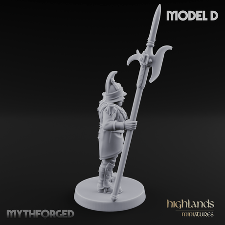 Plume Standing Proud Human Guards D Miniature for Dungeons and Dragons, Pathfinder or other TTRPGs