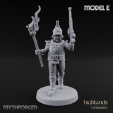 Plume Standing Proud Human Guards Miniature for Dungeons and Dragons, Pathfinder or other TTRPGs