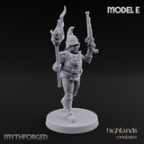 Plume Standing Proud Human Guards E Miniature for Dungeons and Dragons, Pathfinder or other TTRPGs