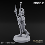 Plume Standing Proud Human Guards E Miniature for Dungeons and Dragons, Pathfinder or other TTRPGs