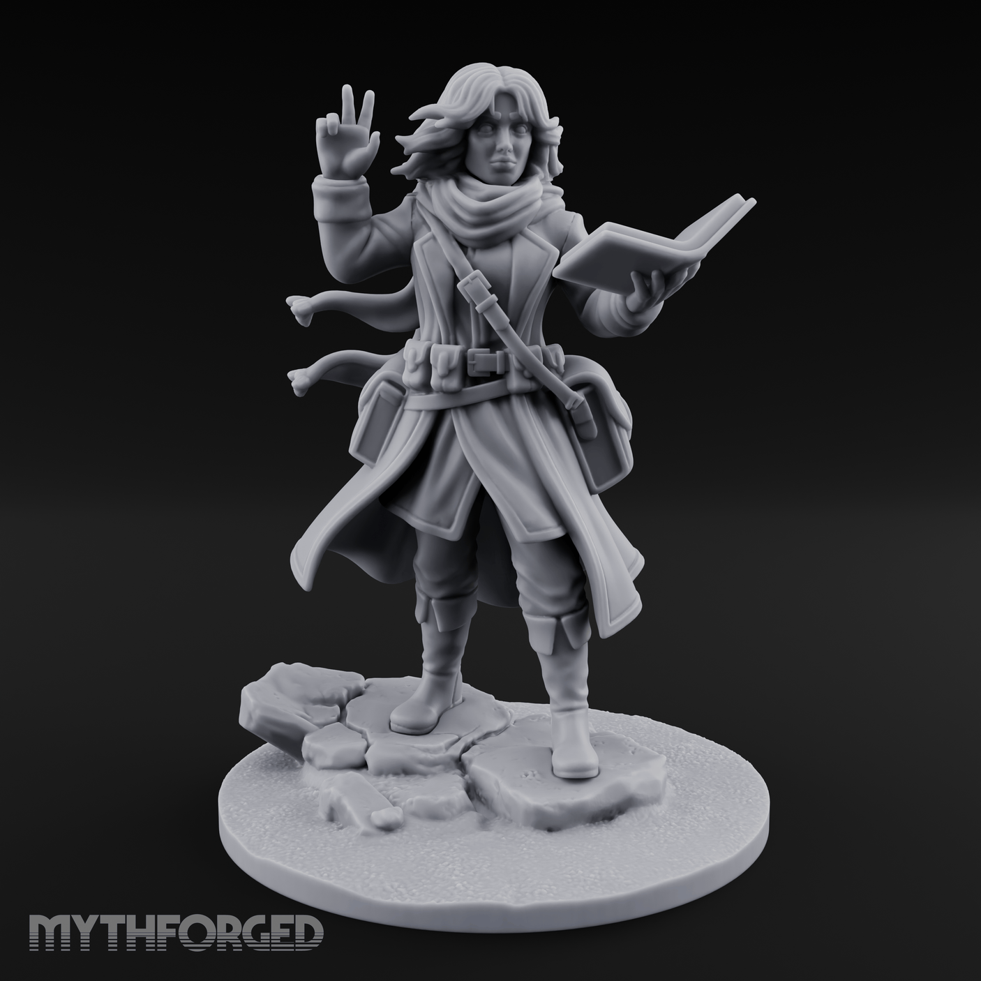 Arctic Explorer Human Investigator Miniature for Dungeons and Dragons, Pathfinder or other TTRPGs