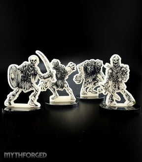 Classic OSR Undead Warband Miniatures — Skeleton, Zombie & Ghoul Pack
