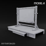 Class Dismissed, Chalk Still Dusty Wooden Classroom Furniture Set — A