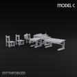 Class Dismissed, Chalk Still Dusty Wooden Classroom Furniture C