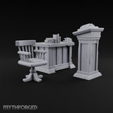 Class Dismissed, Chalk Still Dusty Wooden Classroom Furniture D