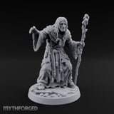 Claw Beckoning Human Swamp Priest Miniature for Dungeons and Dragons, Pathfinder or other TTRPGs