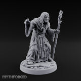 Claw Beckoning Human Swamp Priest Miniature for Dungeons and Dragons, Pathfinder or other TTRPGs