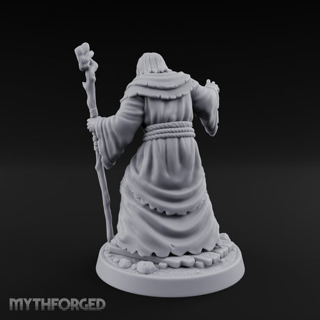 Claw Beckoning Human Swamp Priest Miniature for Dungeons and Dragons, Pathfinder or other TTRPGs