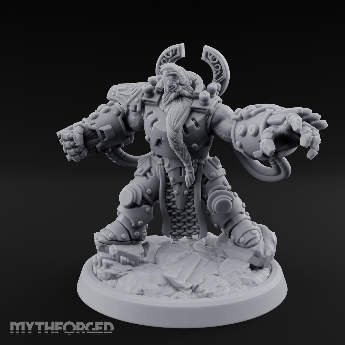 Claw Fist Swinging Dwarf Berserker
