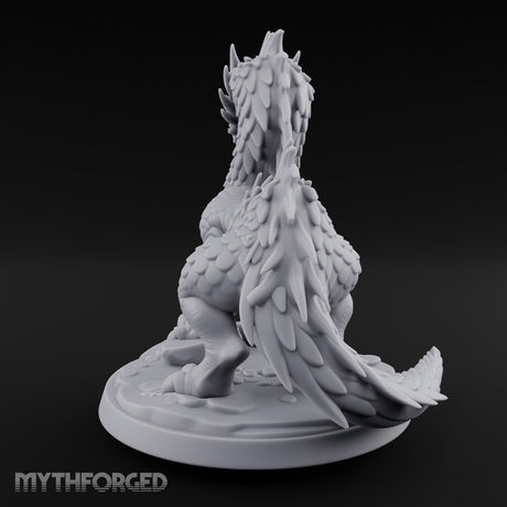 Claw Planting Head Craning Drake Hatchling Miniature for Dungeons and Dragons, Pathfinder or other TTRPGs