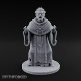 Claw Raising Mouth Screaming Human Fanatic Miniature for Dungeons and Dragons, Pathfinder or other TTRPGs