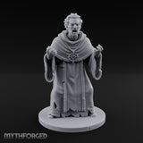 Claw Raising Mouth Screaming Human Fanatic Miniature for Dungeons and Dragons, Pathfinder or other TTRPGs