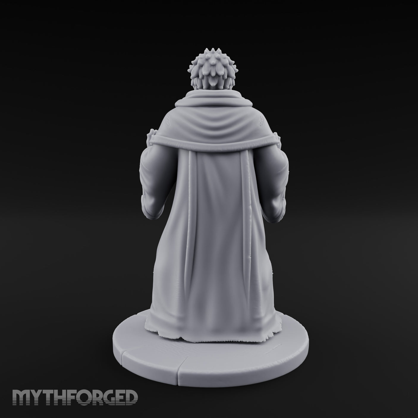 Claw Raising Mouth Screaming Human Fanatic Miniature for Dungeons and Dragons, Pathfinder or other TTRPGs
