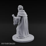 Claw Raising Mouth Screaming Human Fanatic Miniature for Dungeons and Dragons, Pathfinder or other TTRPGs