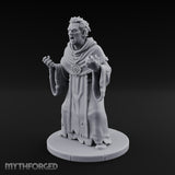 Claw Raising Mouth Screaming Human Fanatic Miniature for Dungeons and Dragons, Pathfinder or other TTRPGs