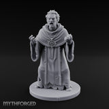 Claw Raising Mouth Screaming Human Fanatic Miniature for Dungeons and Dragons, Pathfinder or other TTRPGs