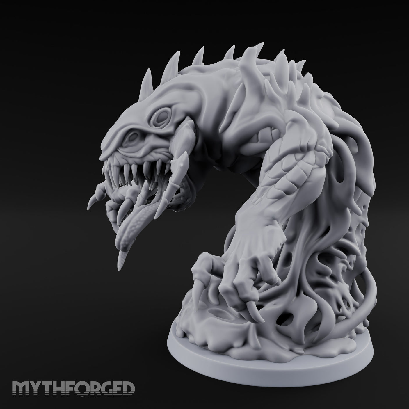 Claw Reaching Black Pudding Miniature for Dungeons and Dragons, Pathfinder or other TTRPGs