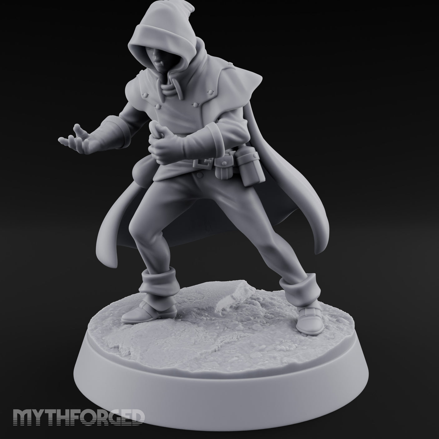 Claw Reaching Crouching Human Rogue