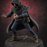 Claw Reaching Crouching Human Rogue — painted concept preview (miniature supplied unpainted)