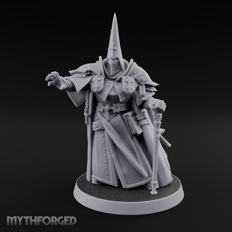 Claw Reaching Staff Planting Human Witchburner Miniature for Dungeons and Dragons, Pathfinder or other TTRPGs