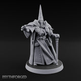 Claw Reaching Staff Planting Human Witchburner Miniature for Dungeons and Dragons, Pathfinder or other TTRPGs