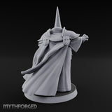 Claw Reaching Staff Planting Human Witchburner Miniature for Dungeons and Dragons, Pathfinder or other TTRPGs