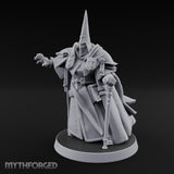 Claw Reaching Staff Planting Human Witchburner Miniature for Dungeons and Dragons, Pathfinder or other TTRPGs