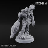Claw Snapping Lunging Tlincalli Miniature for Dungeons and Dragons, Pathfinder or other TTRPGs
